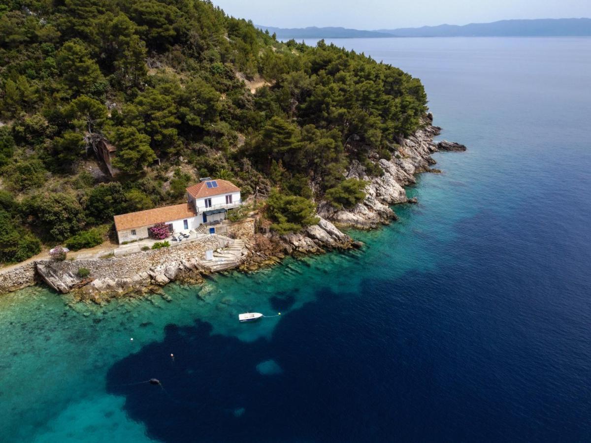 Secluded Fisherman'S Cottage Cove Skozanje, Hvar - 4009 Gdinj Bagian luar foto